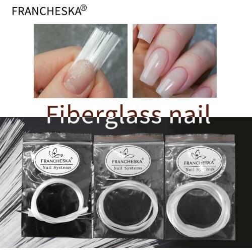 1 Set Nail Glass Fiber Extension Fiber Silk Manicure Extension Liquid Manicure Fiber Fiberglass Nail Art Tool Nail Form Hot Sale