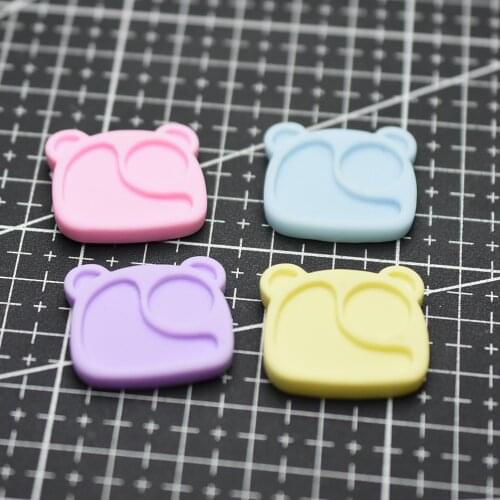 1pcs/lot Resin flat back simulation cartoon bear plate 25mm Cabochon Scrapbook Embellishment DIY