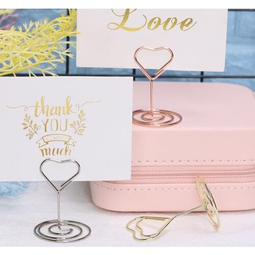 1PC Romantic Metal Heart Diamond Photo Clip Place Card Holder Table Number Stand Cool Seat Marker Wedding Party Desktop Decor