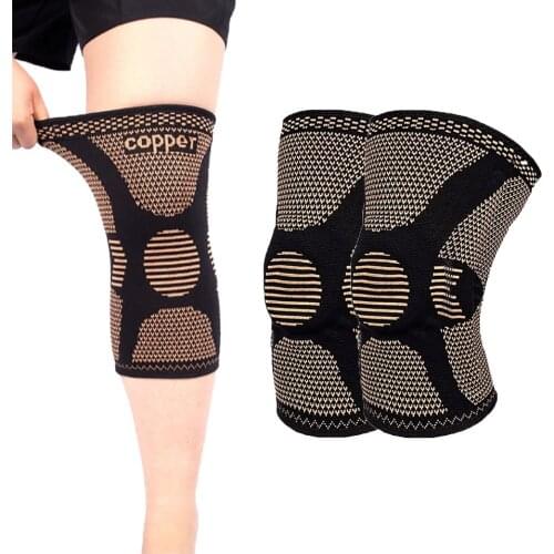 1PCS Sports Knee Pads Knee Support Sleeve Gym Sports Basketball Running Protector Elastic Knee Pads Men Sports Protector