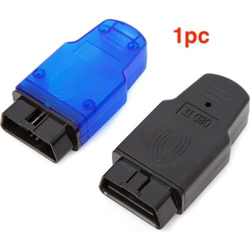 Car OBD2 16pin Connector diagnostic connection male OBD shell with plug 12V 24V housing