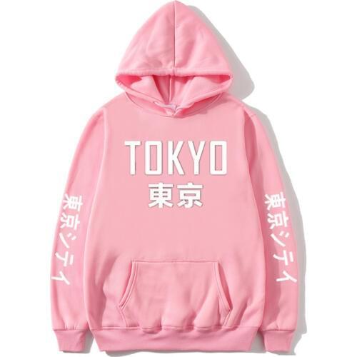 2021 New Arrival Japan Harajuku Womens Hoodies Tokyo City Printing Pullover Sweatshirt Hip Hop Streetwear Plus Size Clothing