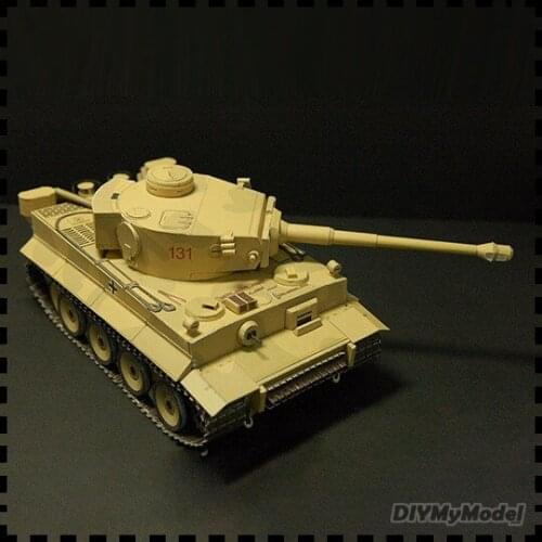 DIYMyModel 1:35 Scale German WW2 Panzerkampfwagen VI Ausf. E Tiger Tank PAPER Model KIT Handmade Toy Puzzles