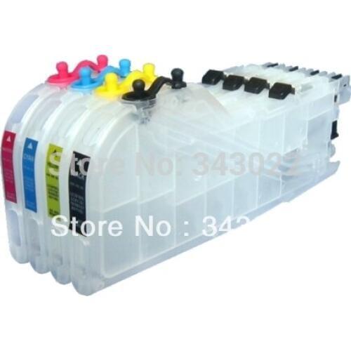 Long refillable Ink cartridges for Brother DCP-J152W DCP-J752DW MFC-J245 MFC-J470DW MFC-650DW MFC-J870DW