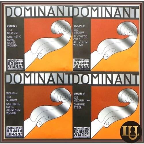 Thomastik Dominant 135 B Violin Strings Set 4/4,3/4,1/2,1/4 Size-G,D,A,E