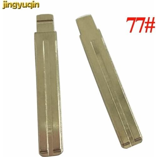Jingyuqin 20pcs/lot Auto Remote Flip Key Blade for Kia 7T14 for Hyundai Verna IX35 77# Uncut Key Blade Replacement