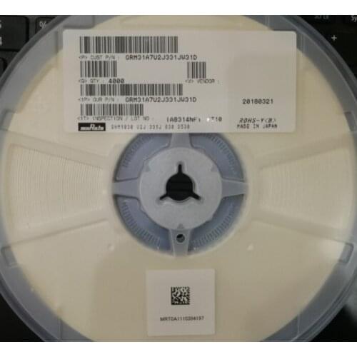 GRM31A7U2J222JW31D SMD MLCC 1206 2.2nF(222) ±5% 630V Ceramic Capacitor GRM3195C1H102JA01D/BKN SMD MLCC 1206 1nF(102) ±5% 50V