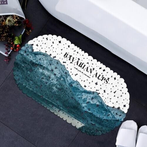 Bath Mats FreeShipping pvc shower bath mat Nonslip floor landscape mat anti-slip mat bathroom