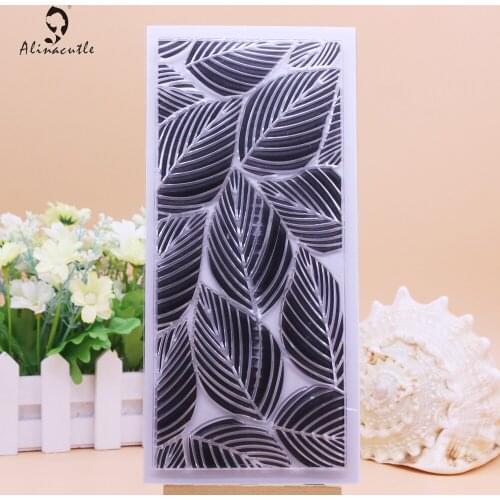 Leaf Slimline CLEAR STAMPS Scrapbooking Handmade Card Album Paper Craft Rubber Transparent Silicon Stamp Alinacutle