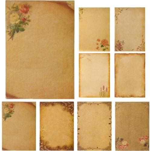 Retro Vintage Kraft Envelope Letter Pad Set Valentines Day Love Letter Invitation Envelopes Writing Paper with Rope Accessories