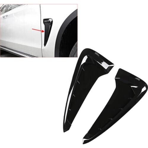 Car Side Wing Air Flow Fender Grille Intake Vent Trim For-BMW X5 F15 2014-2018 Decoration Accessories