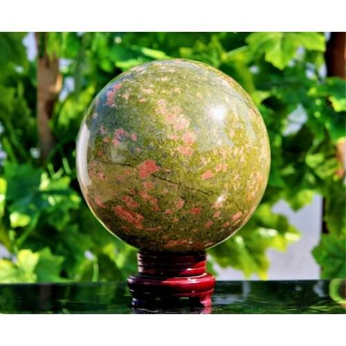 Natural gemstone balls Polished Unakite Crystal sphere for home decoration