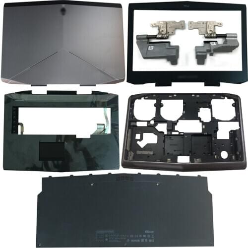 NEW Laptop LCD Back Cover/Front Bezel/Hinges/Palmrest/Bottom Case/Bottom Door HDD Cover For Dell Alienware M18X R3 Series