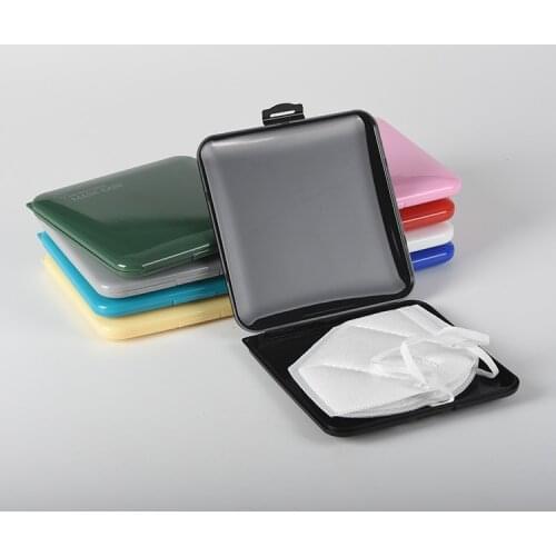 NEW Colorfor Portable Masks Case pp Box for storing mask Saves masks box cartoon students Mask Storage Dustproof mask Organizer