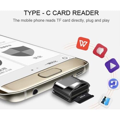 New USB 2.0 Type C To Micro-SD TF Adapter OTG Cardreader Mini Card Reader Smart Memory Card Reader For Laptop Samsung Huawei
