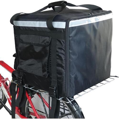 PK-92X: Pizza Delivery Box, Big Pizza Delivery Bag, Catering Carrier, Side Loading, 2-Way Zipper Closure, 17" L x 17" W x 17" H