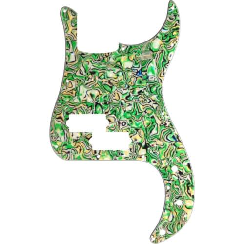 Pleroo Custom Guitar pickgaurd - For US P Bass Guitar Pickguard Scratch Plate , 4 Ply Colorfull Pearl shell