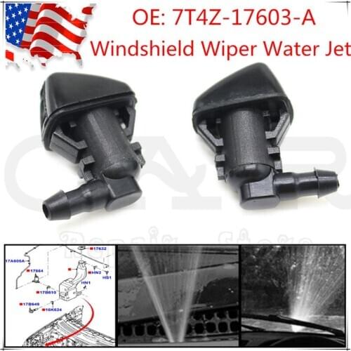Windshield Wiper Water Jet- Spray Nozzle for Ford Edge Focus for Lincoln MKX 7T4Z-17603-A 7T4Z17603A 8S4Z-17603-AA 7T4Z 17603-A