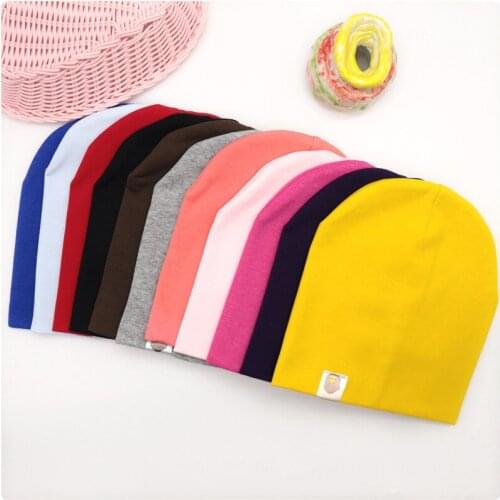 New Baby Street Dance Hip Hop Hat Cotton Spring Autumn Toddler Hat Scarf for Boys Girls Cap Winter Warm Solid Color Children Hat