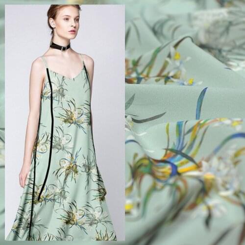 Silk Shuangqiao Fabric Smooth Waxy Drape Custom New Womens Clothing Spring Summer 100% Silk Fabrics Organza Sewing Cloth