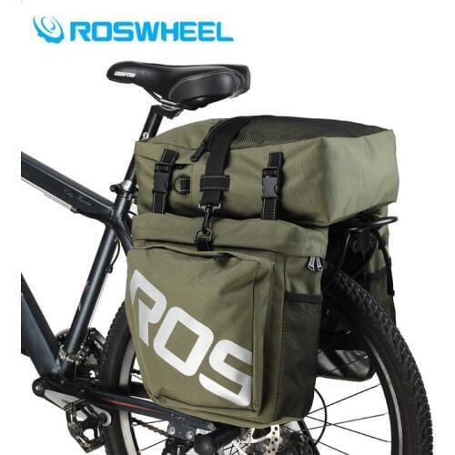 ROSWHEEL 37L 3in1 Waterproof Bike Mountain Cycling Bicycle Bike Pannier Side Rear Seat Bag Bicycle Accessories