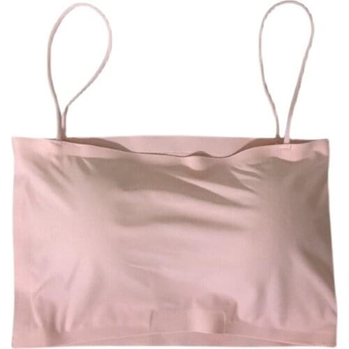 Women Crop Tops Tube Top Women Streetwear Crop Tops Sleeveless Seamless Cotton Bra Crop Top Tee Bandeau Top For Women Lingiere