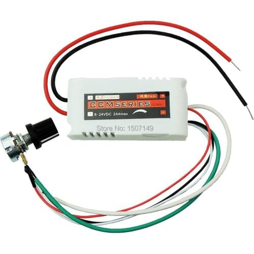 Unique Goods - CCMFC 12V 2A DC Motor Speed Controller Adjustable PWM DC Voltage Switching Regulator control speed of a DC fan