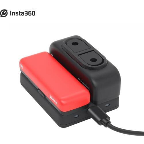 Dual Battery Charge Hub Insta 360 One R 4K Boosted Battery Base Charging For Insta360 One R 1 Inch Panoramic Camera Accessories