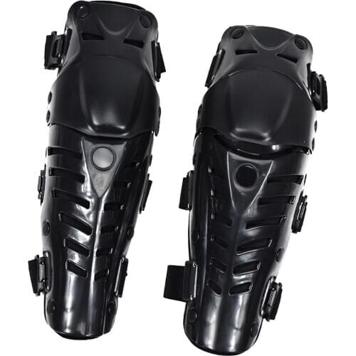 Racing Adult Knee/Shin Guard Motorcycle Body Protection Armor - Black/One Size