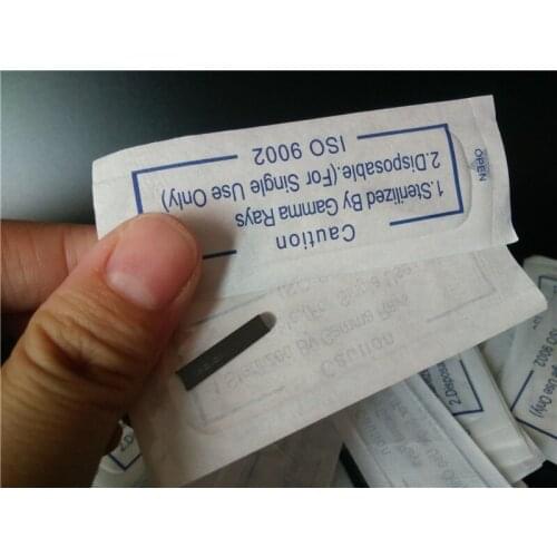 100pcs/lot 18Pin U Shape BlackColor Permanent Makeup Blade Manual Eyebrow Tattoo Pen Needles Cosmetic Microblading Embroidery