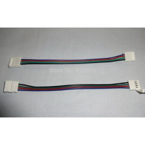 12mm 4pin connector with 15cm long wire for WS2801/INK1003 LED strip, NO need soldering connector for strip jointing(both end)