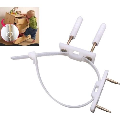 4PCS Baby Safety Furniture Anti-tip Straps Prevention Device for Kids Children Falling Furniture Prevention Device Protection