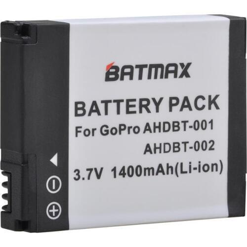 Batmax 1400mAh AHDBT-001 AHDBT-002 Battery akku for GoPro HD Hero 1 2 Hero1 Hero2 Motorsports Surf Outdoor 960 1080P Edition