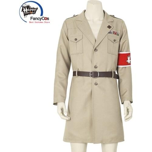 Anime Attack on Titan Final Season Jacket Marley Military Jacket Shingeki no Kyojin Jacket Trench Eren Coat Cosplay Costume
