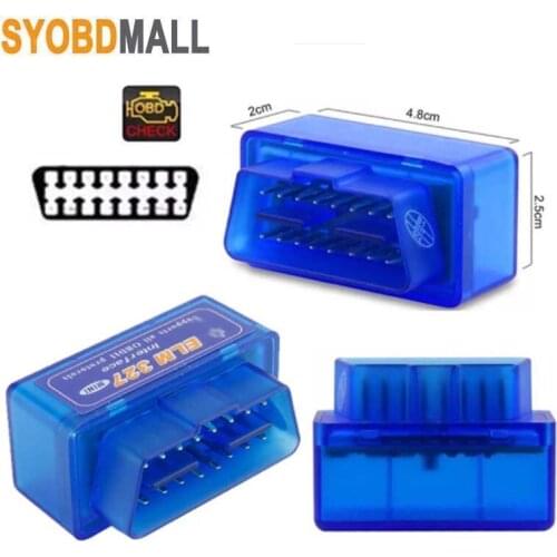 12 Kinds Language Mini ELM327 Auto Scanner ELM 327 Bluetooth OBD2 for Android Torque OBDII Car V2.1 Vehicle Scan Diagnostic Tool