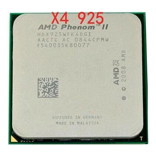 Shipping free AMD Phenom II X4 925 CPU 2.8GHz 6MB L3 Cache Socket AM3 PGA938 Desktop Quad core