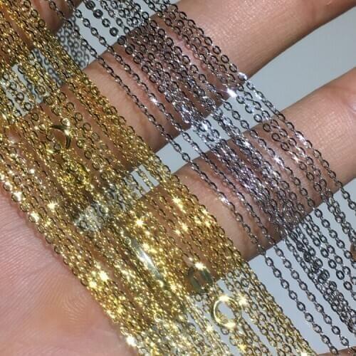 925 Sterling Silver Necklace Chain, Necklace Chain Settings Jewelry Parts Fittings Charm Accessories