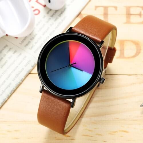 DFOTIM Ladies Watch With Leather Strap