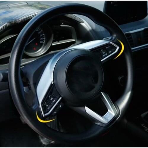 For Mazda CX-5 CX5 KF 2017 2018 2019 2020 ABS Matte Car Steering Wheel U Model Decoration Cover Trim Frame Sticker Accessories