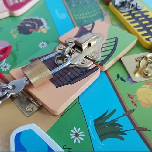 Toddler Busy Board Fidget Toys Ages 1-6 Montessori Sensory Activity Board