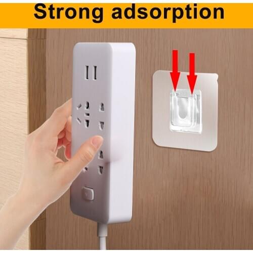 Double-Sided Adhesive Wall Hooks Hanger Strong Waterproof Hooks Suction Cup Sucker Wall Storage Holder for Home Kitchen Bathroom