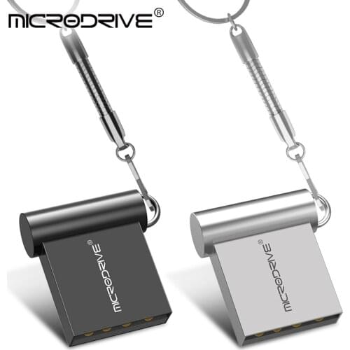 Super mini metal usb flash drive 128GB 64GB 32GB 16GB flash drive portable memory stick Pendrive Storage flash disk Gift