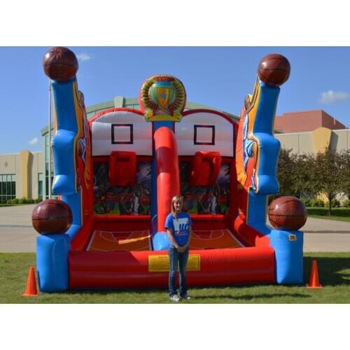 Amusement park toys giant Inflatable shooting goal for sport games for adult and kidsInflatable game
