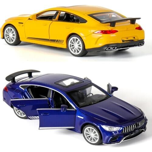 1:32 Six door open car simulation alloy mold adult child birthday gift open sound and light pull back collection ornaments