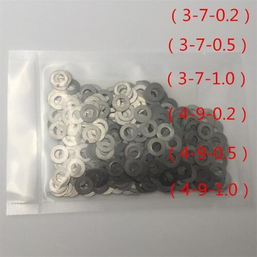 Injector pressure regulating washer, control nozzle adjustment gasket, (3-7-0.2)(3-7-0.5)(3-7-1.0)(4-9-0.2)(4-9-0.5)(4-9-1.0)