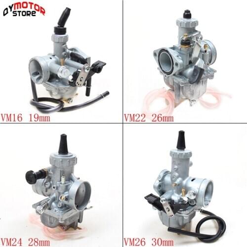 High Performance Mikuni VM16 22 24 26 Carburetor 19mm 26mm 28mm 30mm Carb For 110cc to 250cc Dirt Pit Bike ATV Quad Motorcycle
