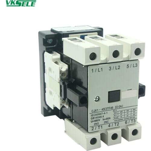 China contactor 3TF43 CJX1-22 220V 380V AC 22a contactor magnetic
