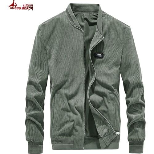 New Jacket Men Corduroy Flight Denim Jackets Streetwear Casual Business Simplicity Coat Male motorcycle baseball jackets Clothes