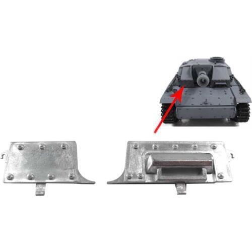 Mato Turret Front Plate Metal Upgraded Tank Parts For Heng Long 1/16 1:16 RC Stug III RC Tank