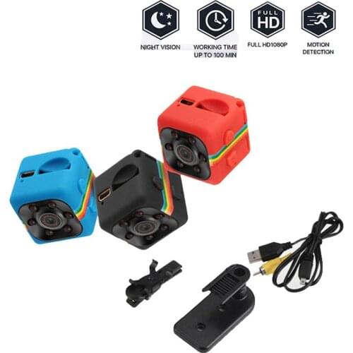 SQ11 Mini Camera Hd 1080p Sensor Night Vision Camcorder Motion Dvr Micro Camera Sport Dv Cam Car Dvr Camera Support 32GB TF card